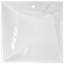 Раковина подвесная Azario Gratsiy 597х598х100 литьевой мрамор, белая (CS00078505) — 