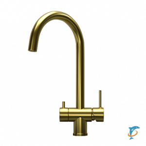 Смеситель для кухни Granula KS-7104 золото сатин (KS-7104 золото сатин)