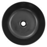 Раковина-чаша Creo Ceramique 400х400х140 накладная, круглая, керамика, черный матовый (PU4400MBK) — 