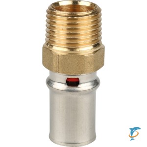 Stout Переходник с наружной резьбой 1/2"х16 для металлопластиковых труб прессовой  (SFP-0001-001216)