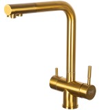 Смеситель для кухни под фильтр ZORG SZR-7039 BRONZE — 