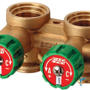 Сборный модульный регулирующий параллельный коллектор FAR 3/4 с отводами НР 24х19 FK3754C3406  (FK 3754 C3406)