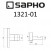 Крючок одинарный Sapho Olymp 1321-01,  хром 