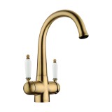 Смеситель OMOIKIRI Okinawa-2-AB для кухни , античная латунь &mdash; 