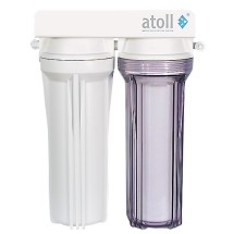 Фильтр для воды Atoll A-211 E — Фильтр из категорий проточных питьевых систем Рабочее давление,bar- до 6 Производительность- 4-8 л/мин Диапазон рабочих температур, °С 5-40 Количество ступеней очистки- 2