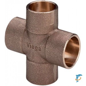 Крестовина Viega d28 из красной бронзы под пайку, модель 94180 (135508)