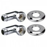 Угловое соединение для полотенцесушителя Point PN00006 1&quot;х3/4&quot; г/ш, хром (пара) — 