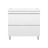Тумба для комплекта Misty Ингрид 90 напольная с 2 ящиками белая — 