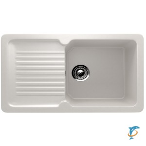 Односекционная реверсивная мойка ULGRAN U-506 белый  (U-506-331)