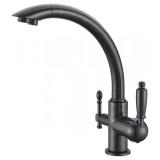 Смеситель для кухни под фильтр Черный мрамор Kaiser Vincent 31244-5 — 