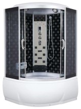 Душевая кабина River TEMZA 120/120/55 ТН — Закрытая с крышей , полностенная, двери раздвижные, габариты (ШхВхД): 120x120x210 см