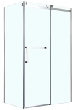 Душевое ограждение Azario VANCOUVER 900х1200х2000 R БЕЗ ПОДДОНА прозрачное стекло 8 мм, цвет профиля серебро (AZ-NKF1131-R 900) —                             