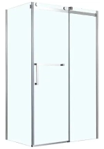 Душевое ограждение Azario VANCOUVER 900х1200х2000 R БЕЗ ПОДДОНА прозрачное стекло 8 мм, цвет профиля серебро (AZ-NKF1131-R 900) —                             