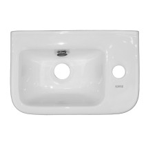 Раковина накладная Azario 375x245x135 правосторонняя, белый глянец (AZ-10100-R) — 