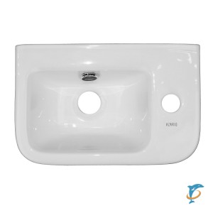 Раковина накладная Azario 375x245x135 правосторонняя, белый глянец (AZ-10100-R)  (AZ-10100-R)