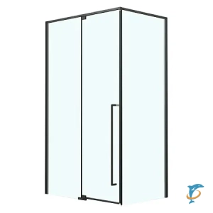 Душевое ограждение Azario MALE 1200х800х1950 прозрачное стекло 6 мм, профиль черный матовый (AZ-J50-12080-MB-CL)  (AZ-J50-12080-MB-CL)