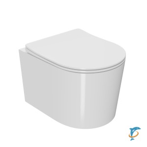 Унитаз подвесной Point Веста безободковый, белый PN41701  (PN41701)