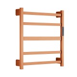 Полотенцесушитель электрический RAGLO R350.02.33 настенный сенсорный с терморегулятором, матовая медь &mdash; Полотенцесушитель водяной «Европа» [1/2"] 640/1030 Terminus 20 перекладин