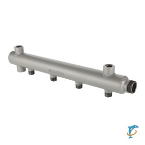 Коллектор из стали с межосевым расстоянием выходов 100 мм VALTEC 1", 6 x 1/2"  (VTc.510.BS.060406)