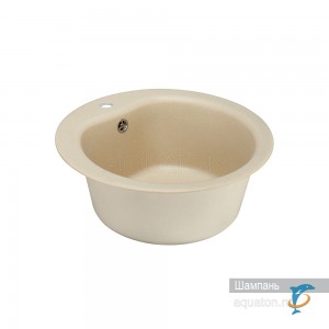 Мойка для кухни из литого мрамора Aquaton Мида круглая шампань 1A712732MD290  (1A712732MD290)