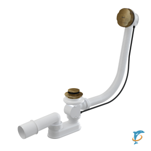 Слив-перелив AlcaPlast A55 ANTIC-80 бронза-антик  (A55ANTIC-80)