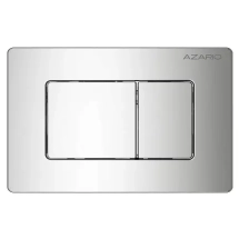 Кнопка смыва AZARIO NEW-TS механическая, двойной смыв, квадратные кнопки, нержавеющая сталь 304, хром (AZ-SS-003-CH) &mdash; 