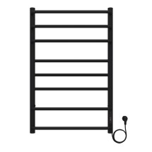 Полотенцесушитель электрический AZARIO MILAN 500/800 8 секций, диммер справа, черный (AZ90858B) — 
