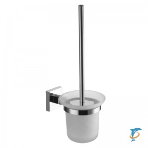 Туалетный ёршик Azario RINA подвесной со стеклянной колбой, хром AZ-87013 (AZ-87013)