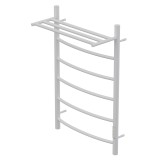 Полотенцесушитель электрический Point Афина PN04858PW П5 500x800 с полкой, диммер справа, белый &mdash; 