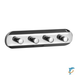 Крючок на планке Sapho Samba SB124, хром   (SB124)