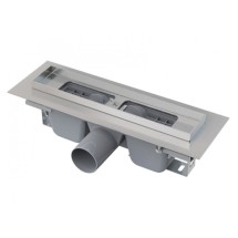 Душевой лоток AlcaPlast APZ101 Low 300 с опорами — Водоотводящий желоб с порогами для перфорированной решетки