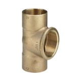 Тройник Viega с переходом на внутреннюю резьбу 18х3/4х18 под пайку, бронза ,модель 94130G &mdash; 