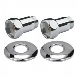 Прямое соединение для полотенцесушителя Point PN00005 1&quot;х3/4&quot; г/ш, хром (пара) — 