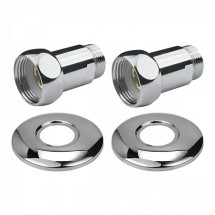 Прямое соединение для полотенцесушителя Point PN00005 1&quot;х3/4&quot; г/ш, хром (пара) — 