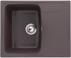 Односекционная реверсивная мойка ULGRAN U-201 шоколад — 