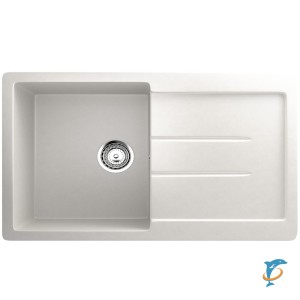 Односекционная реверсивная мойка ULGRAN U-507 белый  (U-507-331)