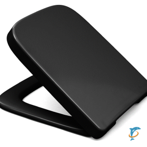 Крышка-сиденье для унитаза Haro Макира с микролифтом, чёрная   (C4501H)