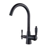 Смеситель для кухни под фильтр Черный мрамор Kaiser Vincent 31744-2 — 