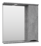 Зеркало со шкафом Misty Атлантик 70 серый правый — 