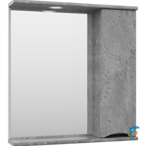 Зеркало со шкафом Misty Атлантик 70 серый правый (П-Атл-4070-050П)