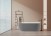 Ванна из искусственного камня AltroBagno Luciana 090225 Cement Grey & White
