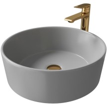 Раковина Grossman GR-3013GM (400х400х150) ТЕМНО-СЕРАЯ МАТОВАЯ — 