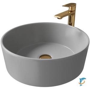 Раковина Grossman GR-3013GM (400х400х150) ТЕМНО-СЕРАЯ МАТОВАЯ  (GR-3013GM)