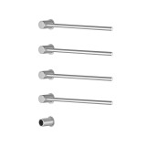 Полотенцесушитель электрический RAGLO R350.52.05 встраиваемый сенсорный с терморегулятором, сатин &mdash; Водяной полотенцесушитель «Классик» с боковым подключением 400/730 Terminus 7 перекладин