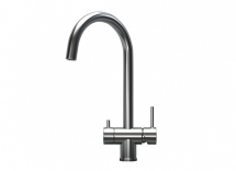 Смеситель для кухни Granula KS-7104 сталь сатин — 