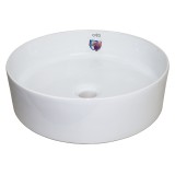 Раковина-чаша Creo Ceramique 400х400х120 накладная, круглая, керамика, белый глянцевый (PU3100) — 