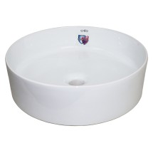 Раковина-чаша Creo Ceramique 400х400х120 накладная, круглая, керамика, белый глянцевый (PU3100) — 