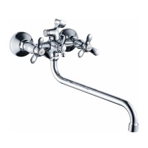 Смеситель для ванны HAIBA HB2212 длинный излив, латунь, хром — 