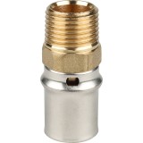 Stout Переходник с наружной резьбой 1/2&quot;х20 для металлопластиковых труб прессовой — 