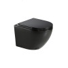 Унитаз подвесной Azario Grado 490х370х360 безободковый с сиденьем микролифт, черный матовый (AZ-0046N-MB) Унитаз подвесной Azario Grado 490х370х360 безободковый с сиденьем микролифт, черный матовый (AZ-0046N-MB) —